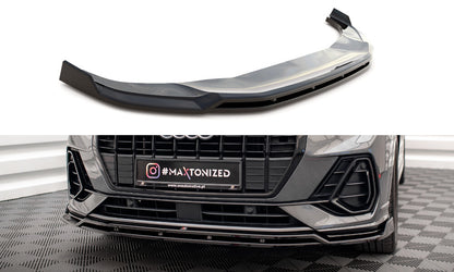 Frontlippe V.4 passend für Audi Q3 Sportback / SUV S-Line F3 schwarz Hochglanz