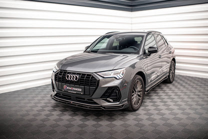 Frontlippe V.4 passend für Audi Q3 Sportback / SUV S-Line F3 schwarz Hochglanz