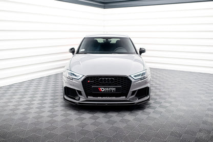 Frontlippe V.4 passend für Audi RS3 8V FL Sportback schwarz Hochglanz