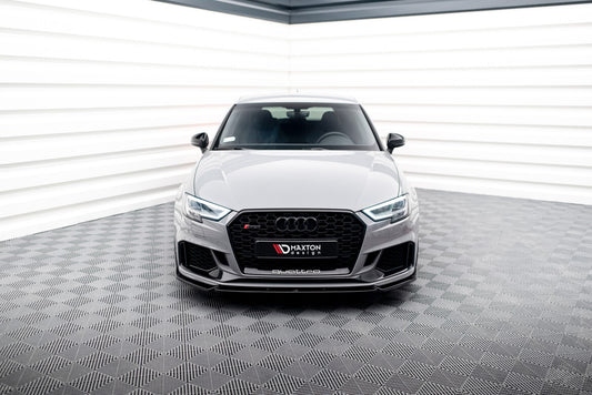 Frontlippe V.4 passend für Audi RS3 8V FL Sportback schwarz Hochglanz