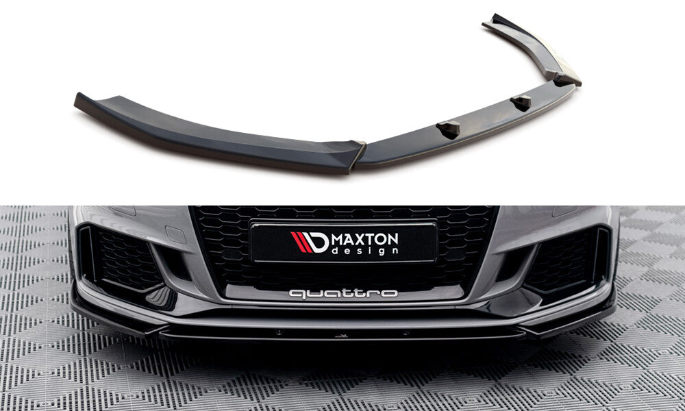 Frontlippe V.4 passend für Audi RS3 8V FL Sportback schwarz Hochglanz