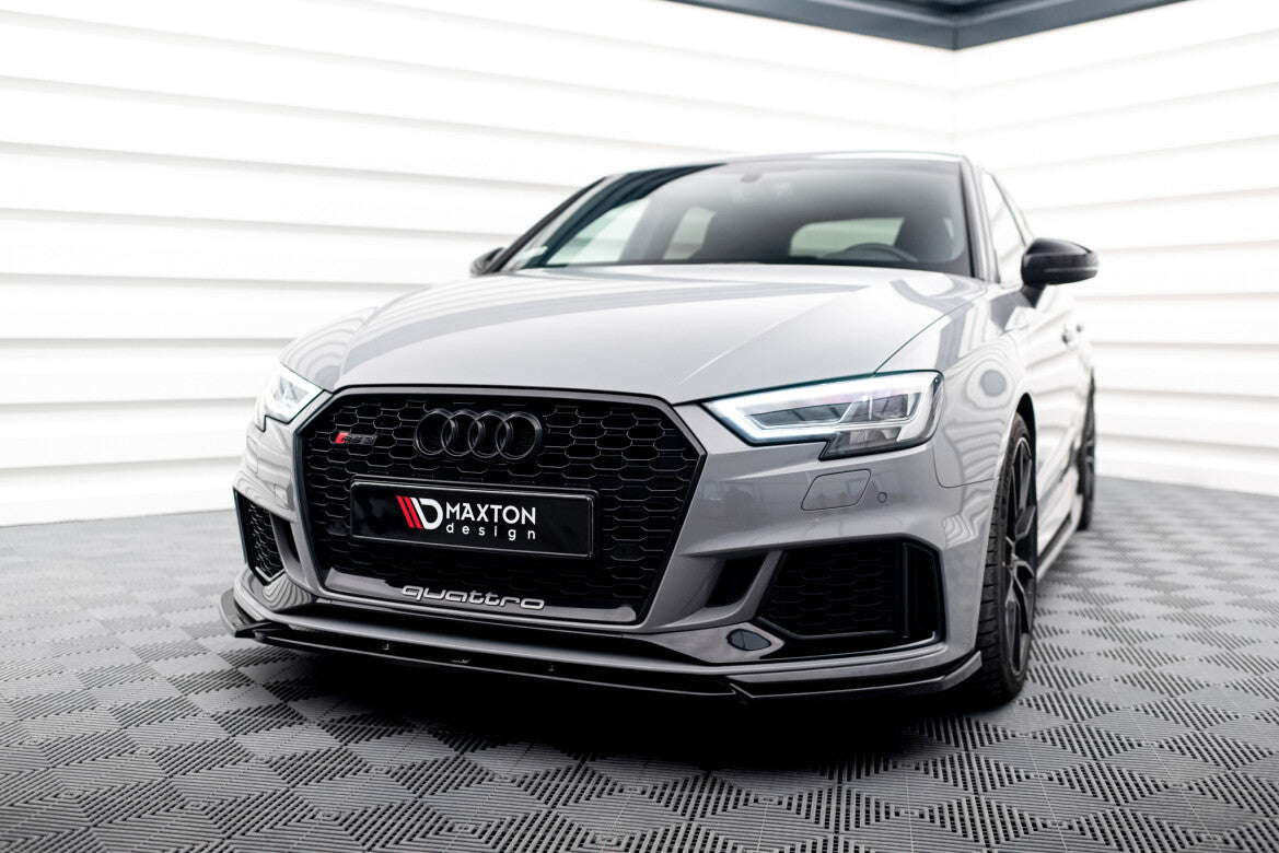 Frontlippe V.4 passend für Audi RS3 8V FL Sportback schwarz Hochglanz