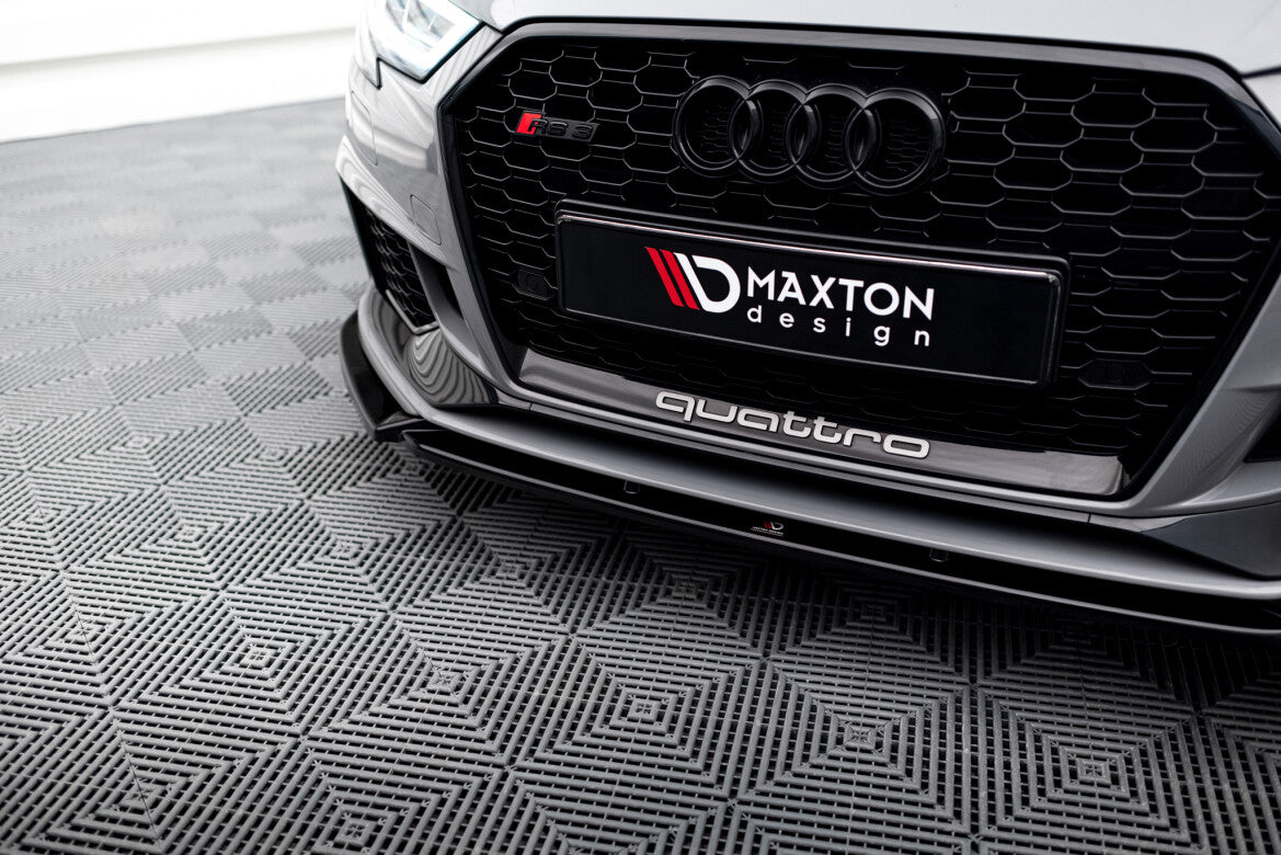 Frontlippe V.4 passend für Audi RS3 8V FL Sportback schwarz Hochglanz
