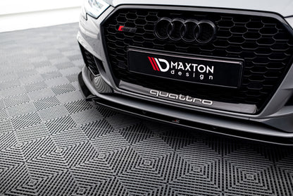 Frontlippe V.4 passend für Audi RS3 8V FL Sportback schwarz Hochglanz