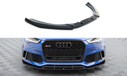 Frontlippe V.4 passend für Audi RS6 C7 / C7 FL schwarz Hochglanz