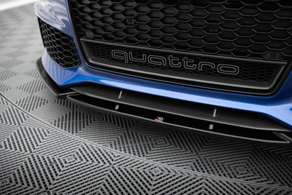 Frontlippe V.4 passend für Audi RS6 C7 / C7 FL schwarz Hochglanz