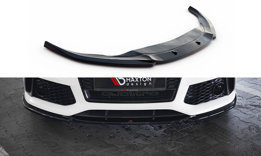 Frontlippe V.4 passend für Audi RS7 C7 schwarz Hochglanz