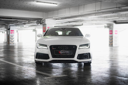 Frontlippe V.4 passend für Audi RS7 C7 schwarz Hochglanz