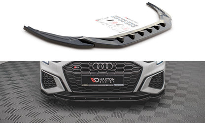 Frontlippe V.4 passend für Audi S3 / A3 S-Line 8Y schwarz Hochglanz