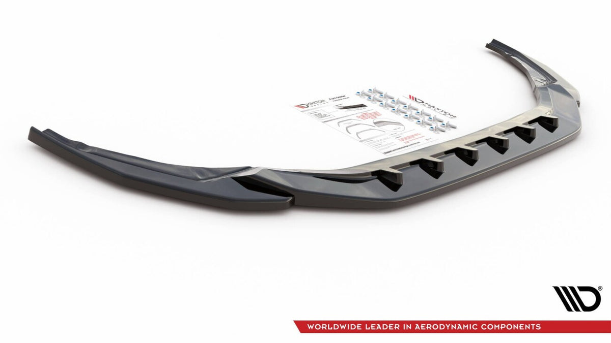 Frontlippe V.4 passend für Audi S3 / A3 S-Line 8Y schwarz Hochglanz