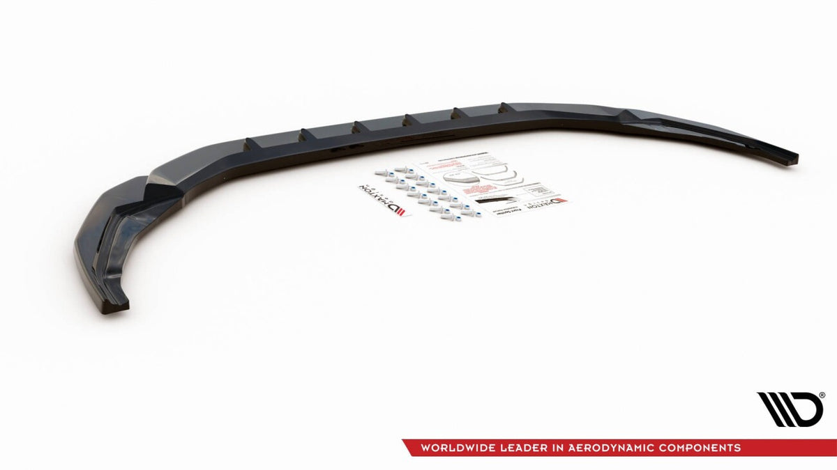 Frontlippe V.4 passend für Audi S3 / A3 S-Line 8Y schwarz Hochglanz