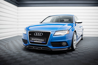 Frontlippe V.4 passend für Audi S4 / A4 S-Line B8 schwarz Hochglanz