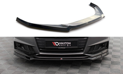 Frontlippe V.4 passend für Audi S4 / A4 S-Line B9 schwarz Hochglanz