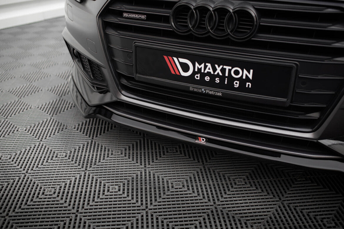 Frontlippe V.4 passend für Audi S4 / A4 S-Line B9 schwarz Hochglanz