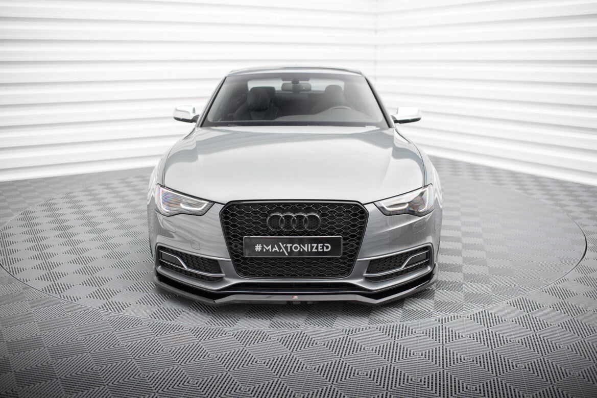 Frontlippe V.4 passend für Audi S5 / A5 S-Line 8T FL schwarz Hochglanz