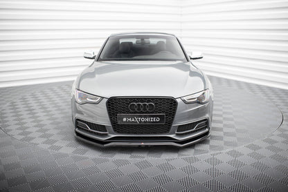 Frontlippe V.4 passend für Audi S5 / A5 S-Line 8T FL schwarz Hochglanz