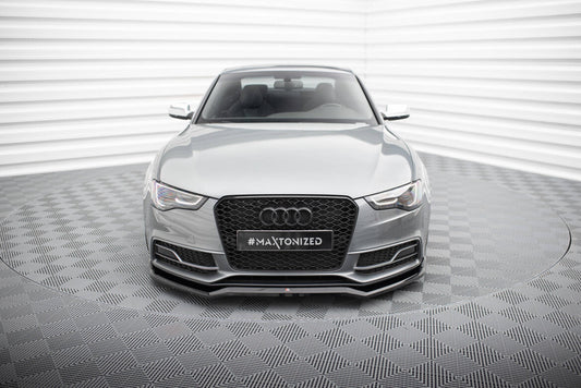 Frontlippe V.4 passend für Audi S5 / A5 S-Line 8T FL schwarz Hochglanz