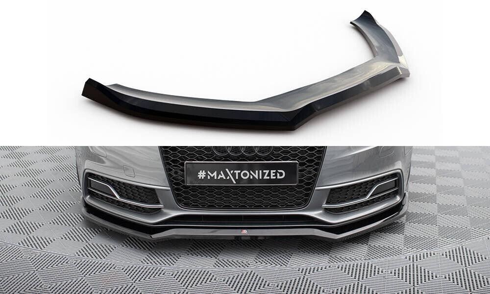 Frontlippe V.4 passend für Audi S5 / A5 S-Line 8T FL schwarz Hochglanz