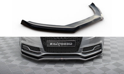 Frontlippe V.4 passend für Audi S5 / A5 S-Line 8T FL schwarz Hochglanz