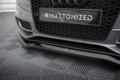 Frontlippe V.4 passend für Audi S5 / A5 S-Line 8T FL schwarz Hochglanz