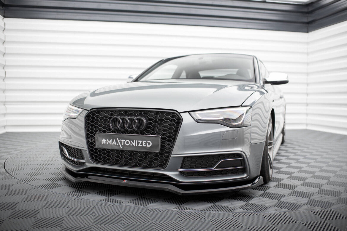 Frontlippe V.4 passend für Audi S5 / A5 S-Line 8T FL schwarz Hochglanz
