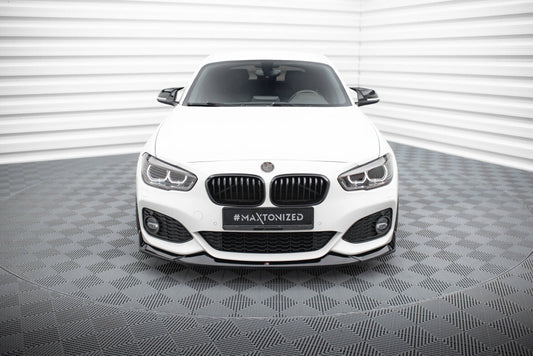 Frontlippe V.4 passend für BMW 1er M-Paket / M140i F20 FL schwarz Hochglanz