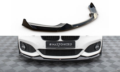 Frontlippe V.4 passend für BMW 1er M-Paket / M140i F20 FL schwarz Hochglanz