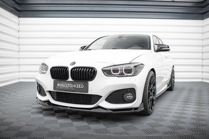 Frontlippe V.4 passend für BMW 1er M-Paket / M140i F20 FL schwarz Hochglanz