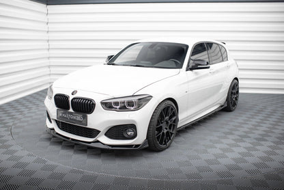 Frontlippe V.4 passend für BMW 1er M-Paket / M140i F20 FL schwarz Hochglanz