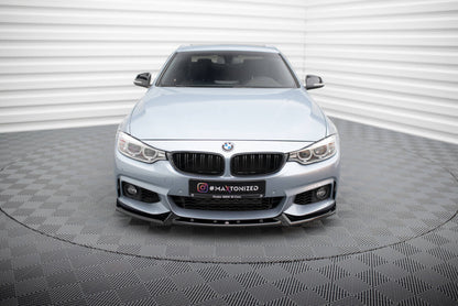 Frontlippe V.4 passend für BMW 4er Coupe / Gran Coupe / Cabrio M-Paket F32 / F36 / F33 schwarz Hochglanz