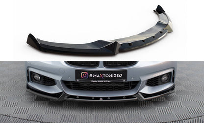 Frontlippe V.4 passend für BMW 4er Coupe / Gran Coupe / Cabrio M-Paket F32 / F36 / F33 schwarz Hochglanz