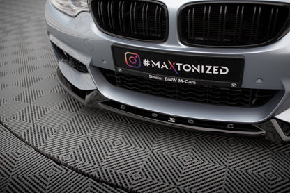 Frontlippe V.4 passend für BMW 4er Coupe / Gran Coupe / Cabrio M-Paket F32 / F36 / F33 schwarz Hochglanz