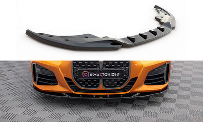 Frontlippe V.4 passend für BMW 4er M-Paket / M440i G22 / G23 / G22 FL / G23 FL schwarz Hochglanz