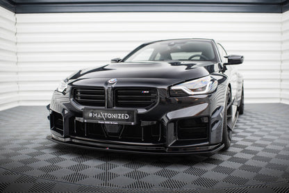 Frontlippe V.4 passend für BMW M2 G87 schwarz Hochglanz