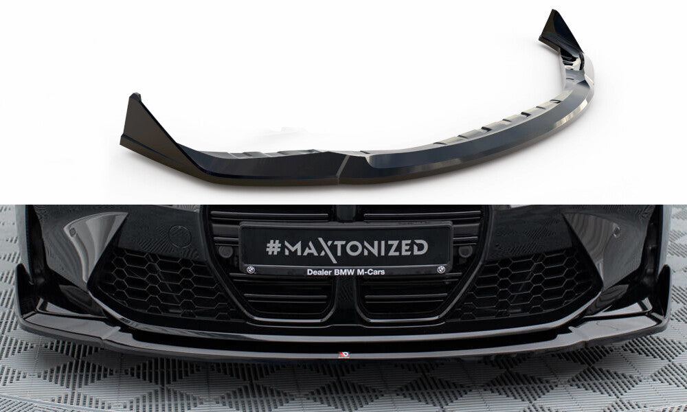 Frontlippe V.4 passend für BMW M3 / M4 G80 / G81 / G82 schwarz Hochglanz