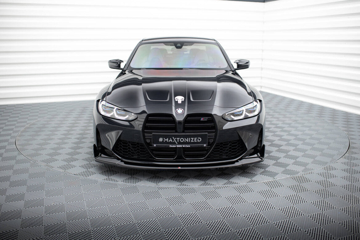 Frontlippe V.4 passend für BMW M3 / M4 G80 / G81 / G82 schwarz Hochglanz