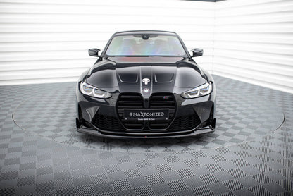 Frontlippe V.4 passend für BMW M3 / M4 G80 / G81 / G82 schwarz Hochglanz