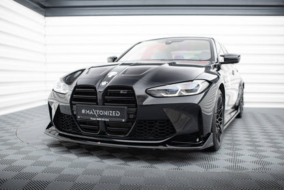 Frontlippe V.4 passend für BMW M3 / M4 G80 / G81 / G82 schwarz Hochglanz