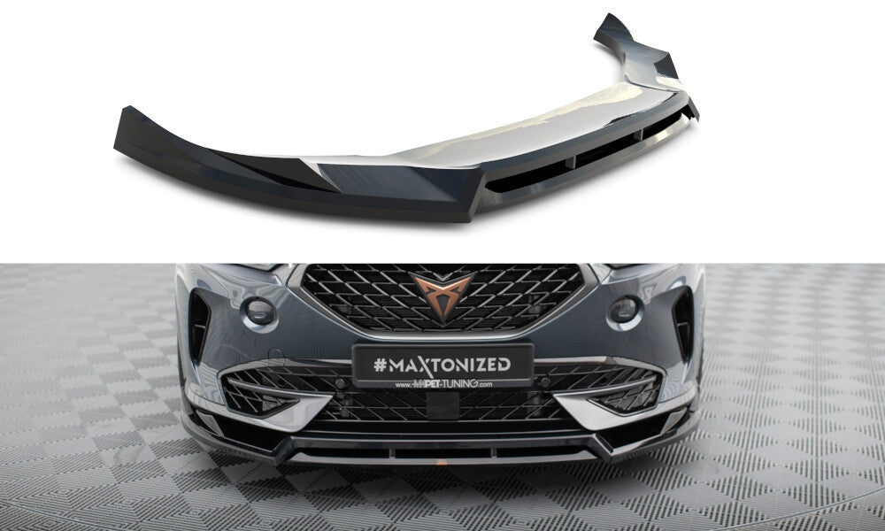Frontlippe V.4 passend für CUPRA Formentor Mk1 schwarz Hochglanz