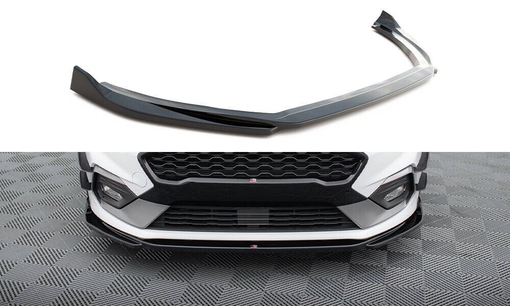 Frontlippe V.4 passend für Ford Fiesta Mk8 ST / ST-Line schwarz Hochglanz