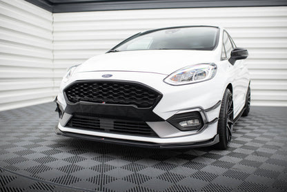 Frontlippe V.4 passend für Ford Fiesta Mk8 ST / ST-Line schwarz Hochglanz