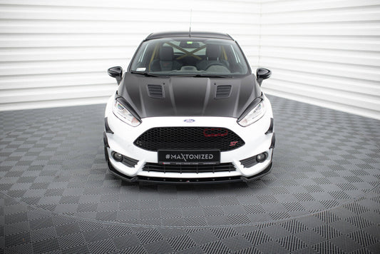 Frontlippe V.4 passend für Ford Fiesta ST Mk7 FL schwarz Hochglanz