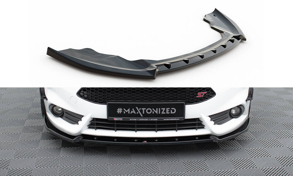 Frontlippe V.4 passend für Ford Fiesta ST Mk7 FL schwarz Hochglanz