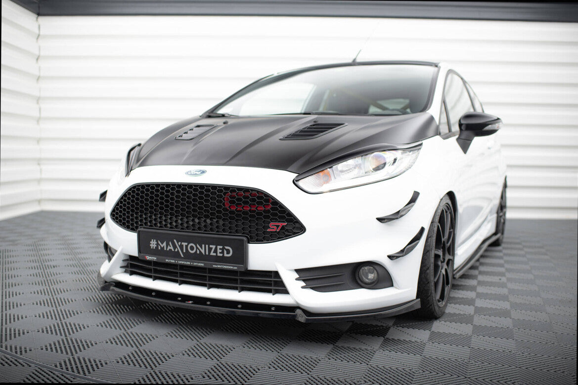 Frontlippe V.4 passend für Ford Fiesta ST Mk7 FL schwarz Hochglanz