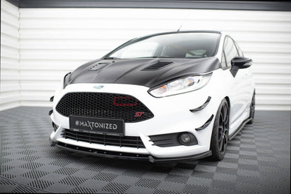 Frontlippe V.4 passend für Ford Fiesta ST Mk7 FL schwarz Hochglanz