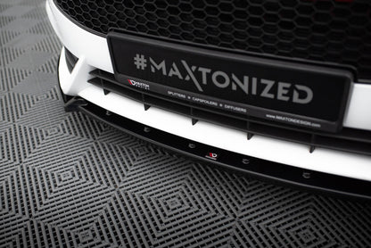 Frontlippe V.4 passend für Ford Fiesta ST Mk7 FL schwarz Hochglanz