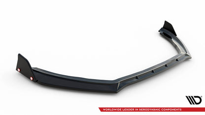 Frontlippe V.4 passend für Ford Fiesta ST / ST-line Mk8 FL schwarz Hochglanz + Flaps matt