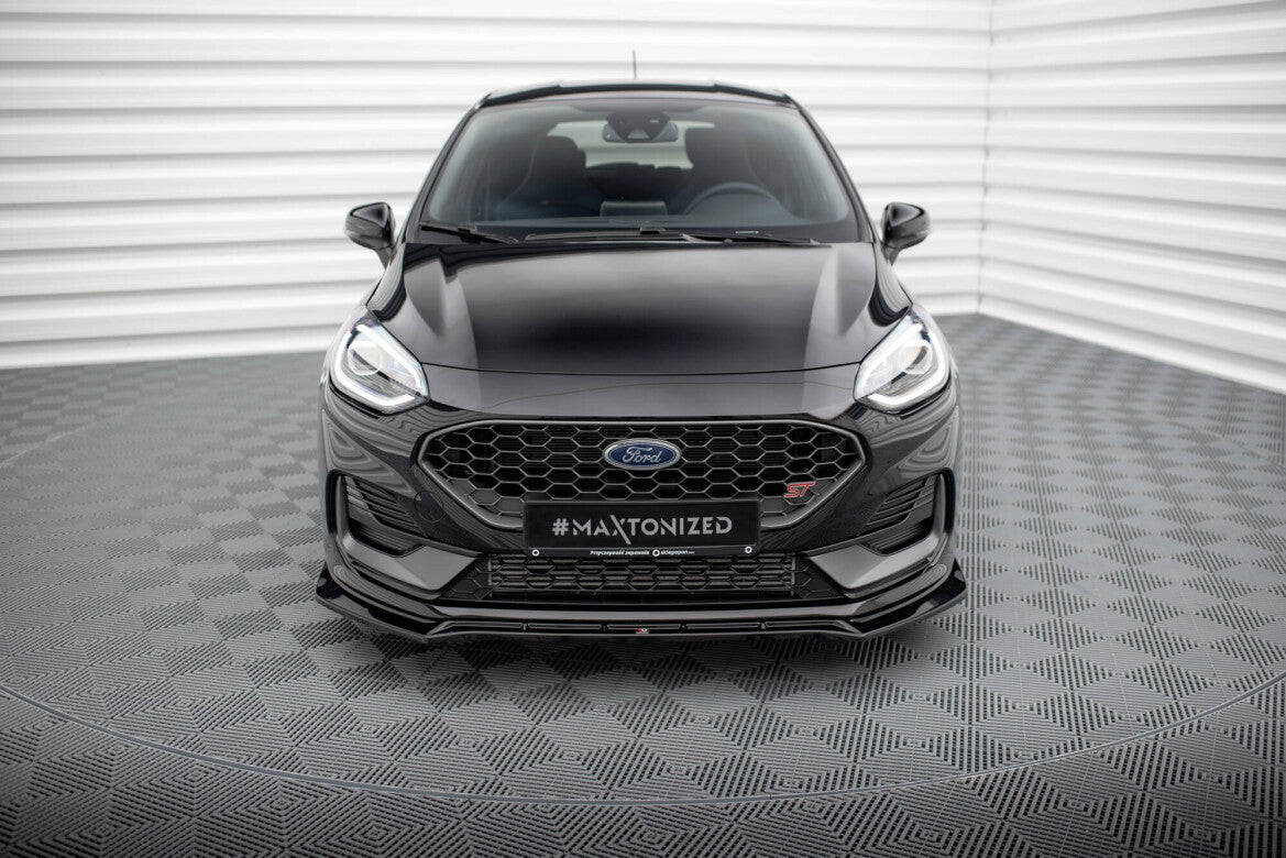 Frontlippe V.4 passend für Ford Fiesta ST / ST-line Mk8 FL schwarz Hochglanz
