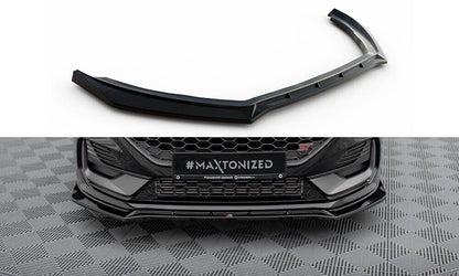Frontlippe V.4 passend für Ford Fiesta ST / ST-line Mk8 FL schwarz Hochglanz