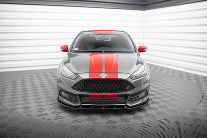 Frontlippe V.4 passend für Ford Focus ST Mk3 FL schwarz Hochglanz